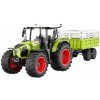 RC traktor CLAAS Arion 660 s vyklápacím prívesom 1:24