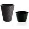 PROSPERPLAST Kvetináč MATUBA + vklad antracit 40cm