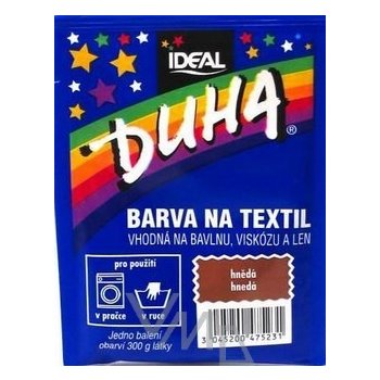 dúha farba na textil číslo 23 hnedá 15 g