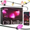 Twinkly Twinkly C9 Žárovky Smart LED 40 RGB osvětlení vánočního stromku, 12,2m, Žalias drát|Twinkly