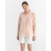 Magic Linen Ľanová košeľa s dlhým rukávom CALPE vo svetlo ružovej farbe Veľkosť: M