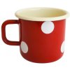 Isabelle Rose Plechový hrnček s uchom 280 ml - červený