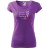 Vyzerá, cíti sa, chová sa 40 rokov Pure dámske tričko Fialová