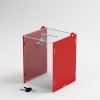 Najcenovky Uzamykateľný box na losy a vizitky 15x15x20 cm červená