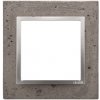 Rámček 1-násobný betón tmavý/strieborná matná SIMON54Nat (simon)
