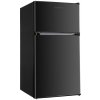 Čierna chladnička Manta 63 l, dvojdverová chladnička s 25 l mrazničkou
