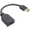 PremiumCord Flexi adaptér HDMI samec - samica na flexibilné káblové pripojenie k televízoru kphdma-25
