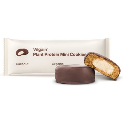 Vilgain Plant Protein Mini Cookies BIO kokos 50 g (2 x 25 g)