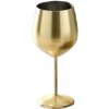 Nerezový pohár na víno, 500 ml Farba: Zlatá