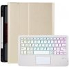 AppleKing puzdro s podsvietenou klávesnicou, touchpadom a priestorom na Apple Pencil pre iPad 10,9