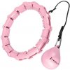Masážní hula hoop HMS HHW02 se závažím, růžová