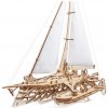 Ugears 3D drevené mechanické puzzle Plachetnica Merihobus (trimarán)