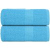 VidaXL Uteráky pre hostí, 2 ks, tyrkysové, 30x50 cm, bavlna 100 %