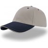 Atlantis Headwear Kšiltovka Liberty Sandwich, 6 panelová COT330005g6199-grey/navy UNI Šedá/navy
