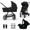 Kinderkraft 3in1 NEWLY classic black + MINK PRO 2023 kombinovaný 3in1 kočík