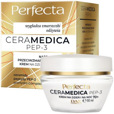 Perfecta Ceramedica Pep-3 repair denný a nočný krém proti vráskam 70+ 50ml