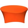 TENTino Elastický obrus STANDARD na okrúhly stôl 180 cm Farba obrusu: ORANŽOVÁ / ORANGE