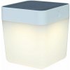 LUTEC 6908001331 TABLE CUBE solárne stolové LED svietidlo 1W 3000K IP44 biela