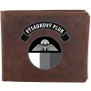 Kožená peňaženka Striker 43. výsadkový pluk Chrudim - hnedá
