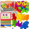 WOOPIE Učíme sa počítať Montessori vzdelávacia sada Dinosaur Sorter 95 ks