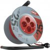 EMOS Predlžovací kábel na bubne 25 m / 4 zásuvky / červený / PVC / 230 V / 1,5 mm2