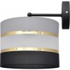 Helam Nástenná lampa HELEN 1xE27/15W/230V čierna/šedá/zlatá HE1235 + záruka 3 roky zadarmo + záruka 3 roky zadarmo