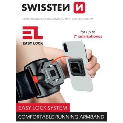 Držiak na mobilný telefón Swissten Easy Lock Armband (61001000)