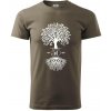 Narodeninový strom 50 - Klasické pánske tričko vyššej gramáže - S ( Army )