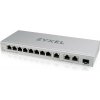 Zyxel XGS1250-12 v2, 12-Port Gigabit webmanaged Desktop Switch with 8 port 1G + 3-Port MultiGig 1/2.5/5/10G + 1-Port SFP