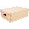 ČistéDrevo Drevený box s vekom 40 x 30 x 14 cm