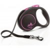 Flexi Black Design L pásové vodítko 5 m 50 kg-do Pink