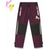 KUGO Dievčenské zateplené outdoorové nohavice C7770 fialovoružová Fialovoružová