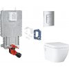 Grohe Uniset - Set predstenovej inštalácie, klozetu, dosky SoftClose, tlačidla Skate Cosmopolitan a súpravy na vhadzovanie tabliet, chróm SANI15BB2117