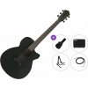 Ibanez AEG621-BOT Premium SET Black Out Elektroakustická gitara Jumbo