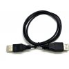 C-TECH CB-USB2AA-18-B USB A-A, 1,8m, černý
