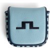 J.Lindeberg Mallet Putter Cover Printed Bridge Stack Forget modrý
