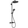 Hansgrohe Croma Select S Sprchový set Showerpipe 280 s termostatom, EcoSmart, matná čierna 26891670-HG