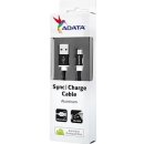 USB kábel Adata AMUCAL-100CMK-CBK microUSB, 1m, černý