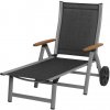 ArtRoja Záhradné lehátko ASS COMFORT lehátko | čierna