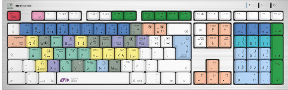 Logickeyboard Sibelius keyboard :ALBA (Mac)