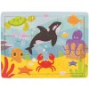 Bigjigs Toys Drevené puzzle Morský svet