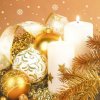 DAISY SDGW 011901 Xmas Arrangement In Gold , servítky 33x33cm, 3-vrstvové, vianočné (20ks)