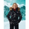 Dievčenská lyžiarska bunda Poivre Blanc W25-Joana-JRGL Paisley Black