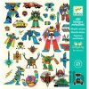 Djeco Samolepky metalické Roboti
