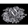 Sklenené korálky ramš tvarované 2. akosť crystal 50g