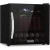 Klarstein Beersafe L Onyx, chladnička, energet. trieda E, LED, kovové police, sklenené dvere, čierna (HEA-BeersafeL-onyx)