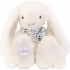 Doudou Plyšový králík XXL s šátkem bílý 50 cm