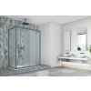 FORTE Sprchovací kút BE.COLORS N1FS Farba rámu - 499 blue vintage, Rozmer A - 160 cm, Výplň - Stampato C bezpečnostné sklo - 6 mm BBCO206499200