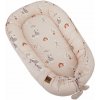 EKO Hniezdo pre bábätko obojstranné bavlnené My farm Stars Powder pink 90x60 cm