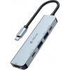 Devia USB-C Hub Leopard Series 5-in-1 EC702 - Deep Gray 6942297108981